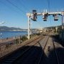 Le train file en direction de Nice.